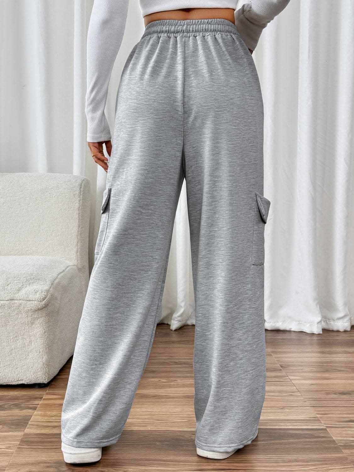 Chic wide leg pants with pockets - Love Salve